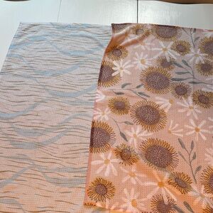 Set of two geometry tea towels